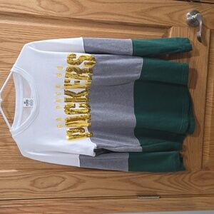 NWOT Victoria's Secret PINK Green Bay Packers Crewneck Sweater